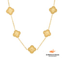 Colar Harmonia Trevo Dourado
