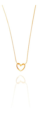 Colar Divine Coração Dourado