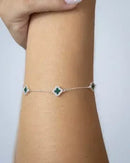 PULSEIRA VAN CLEEF TRES TREVOS MALAQUITA