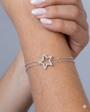 PULSEIRA DUPLA ESTRELA CRAVEJADA